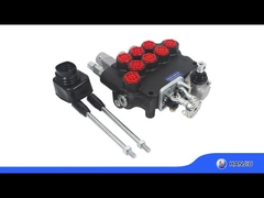 hydrauliczny zawór monoblok 3P80, typ sterowania powietrzem + sterowanie ręczne z włącznikiem BSPP 1/2 dla zbiorników