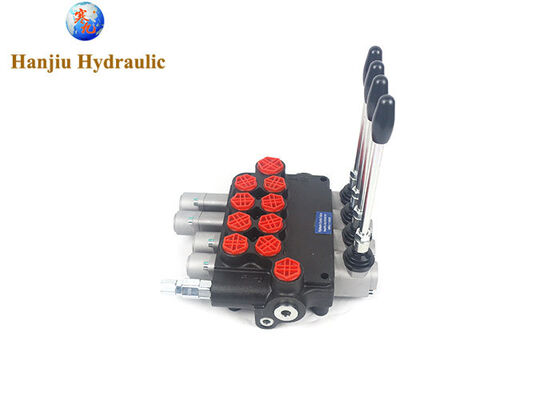  Hydraulic Monoblock Valve P80,4 levers, 2levers with manual control 2levers with floating control