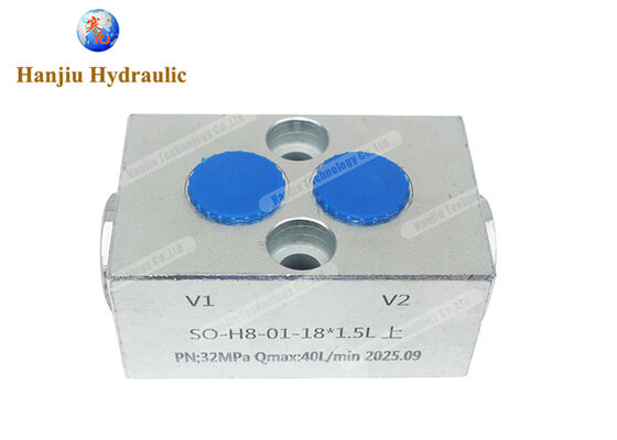 31.5Mpa 40L/Min Two-Way Hydraulic Lock Safety Valve with 18*1.5mm Oil Hole for Directional Control