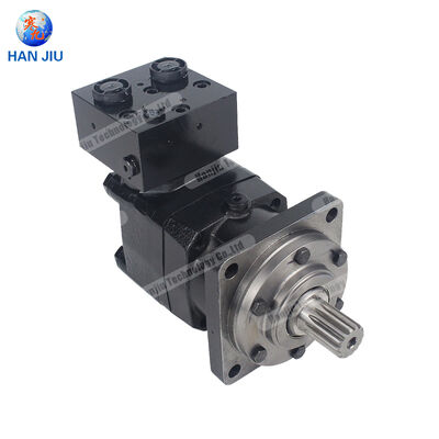 Hydraulic Motor with External Relief Valve, BMT-160-4-FC-M1, 160 ml/r, 4-Hole Mounting Flange, Splined Shaft